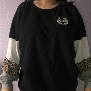 Pink Victoria Secret Black Multi Color Longsleeve